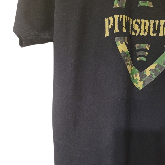 Pittsburgh Camo Graphic Men's short-sleeve t-shirt Medium Black - Picture 2 of 4